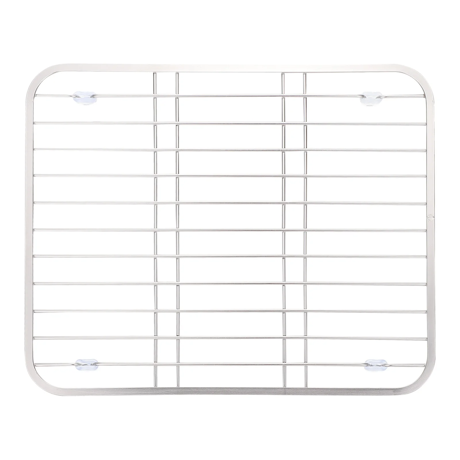 

Stainless Steel Storage Rack Kitchen Tableware Drying Draining Shelf Sink Organizer Multipurpose Heat Insulation Holder