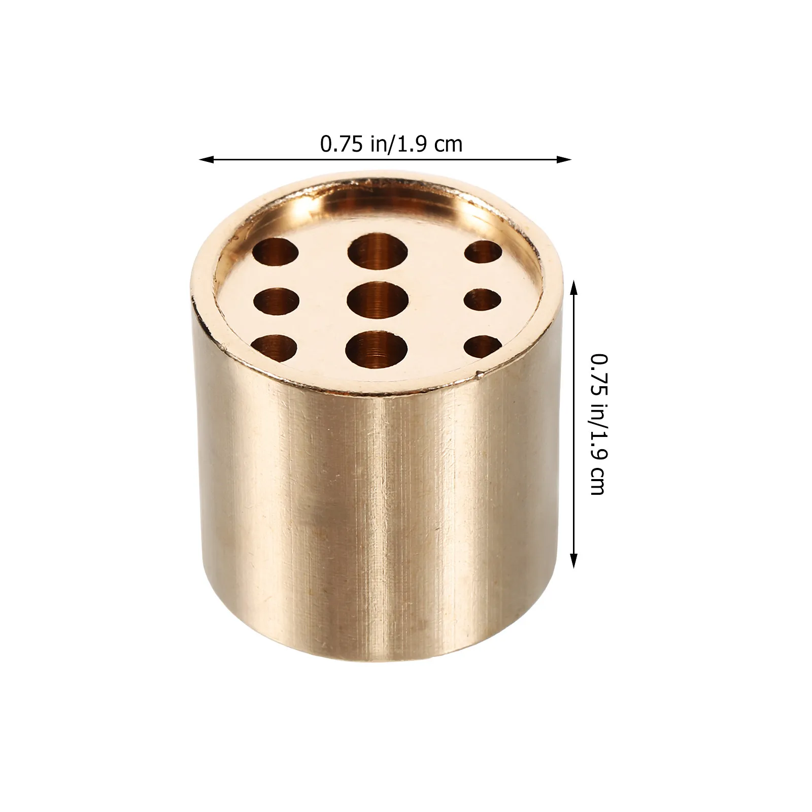 Compact Brass Incense Stick Holder Mini Design with Multiple Airflow Holes Aromatic Air Freshening Desktop Decor Incense Burner