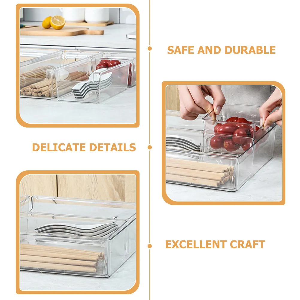 Desk Organizer Desktop Storage Box Office Drawer Halloween Christmas Drawer Storage Box Acrylic Storage Box 2PCS