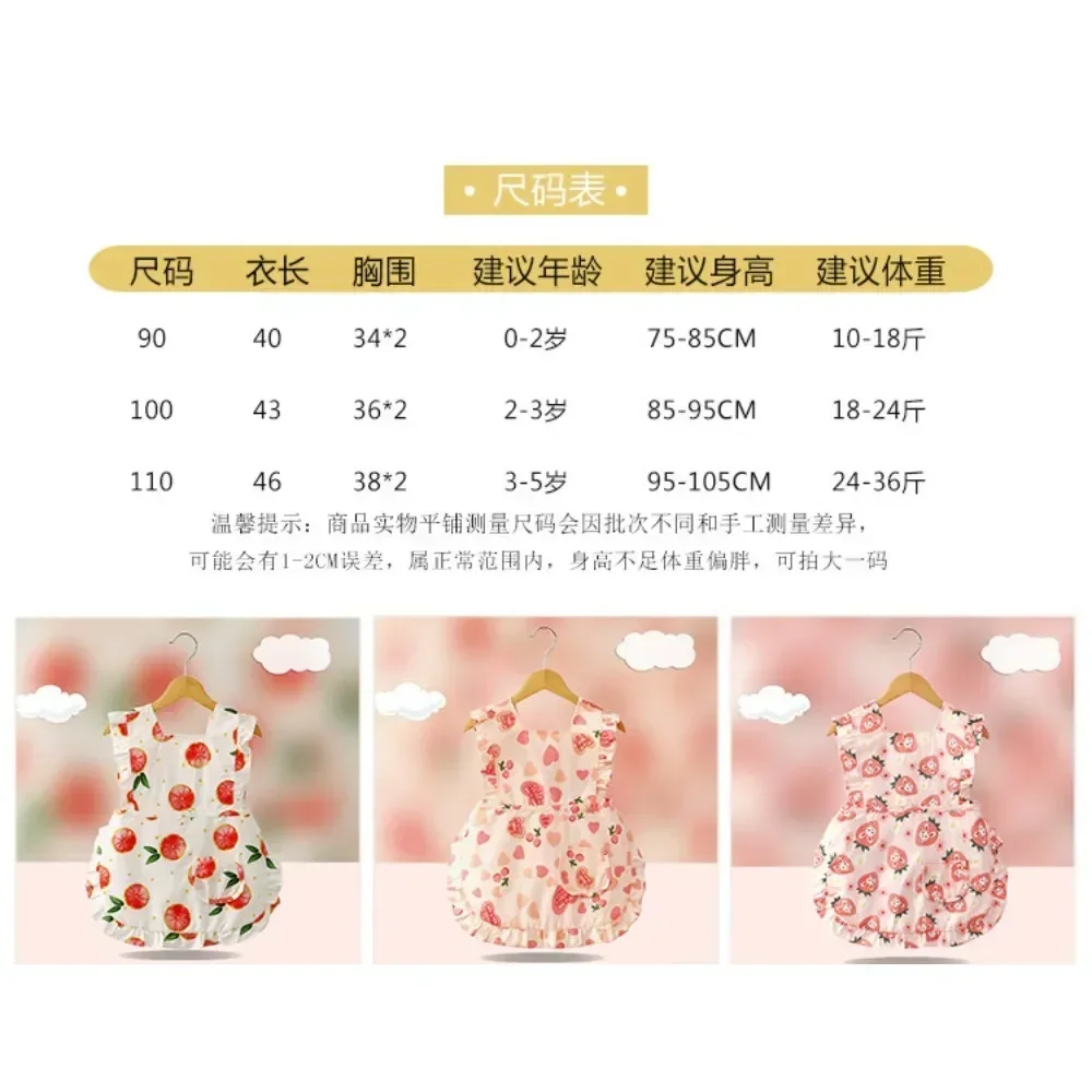 Baby Sleeveless Cotton Bibs Waterproof Saliva Apron Cartoon Eating Rice Feeding Burp Cover Toddler Infant Clothing Accessories