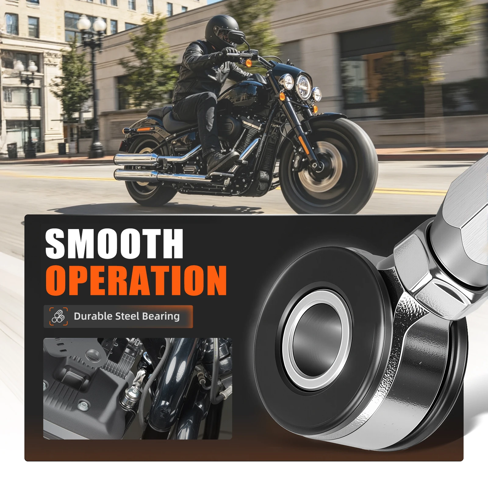 Motorrad-Motorlager-Stabilisator-Verbindung 16219-09 für Harley Road King/Special FLHR 2017-2023, Road King Classic FLHRC 2017-2020 – Detail 3
