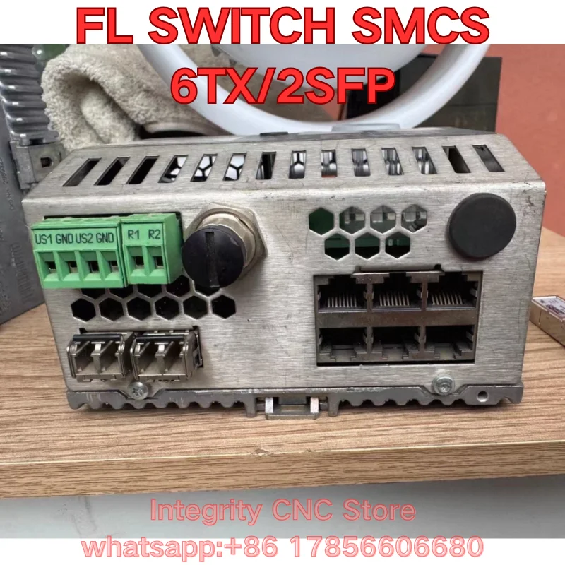 Second-hand FL SWITCH SMCS 6TX/2SFP industrial switch function test is normal