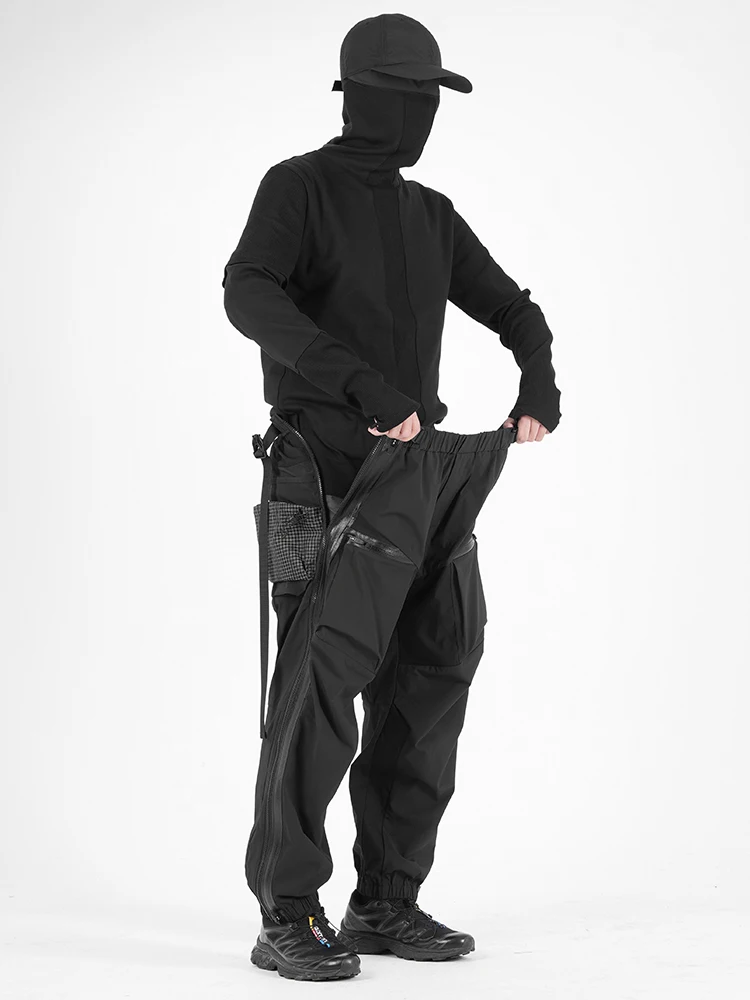 REINDEE LUSION 23AW 223 QUICK RELEASE ZIPPER WATERPROOF PANTS TECHWEAR CYBERPUNK CARGO