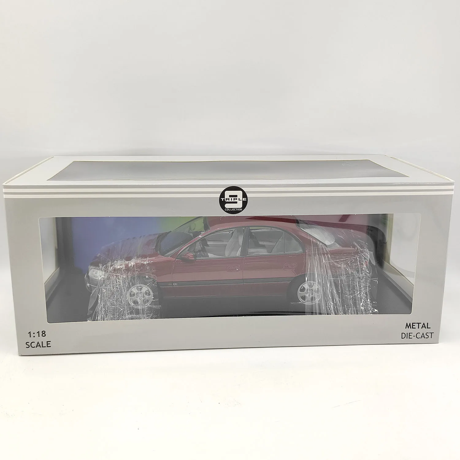 TRIPLE9 1:18 Scale 1996 Opel Omega B Red Alloy Car Model