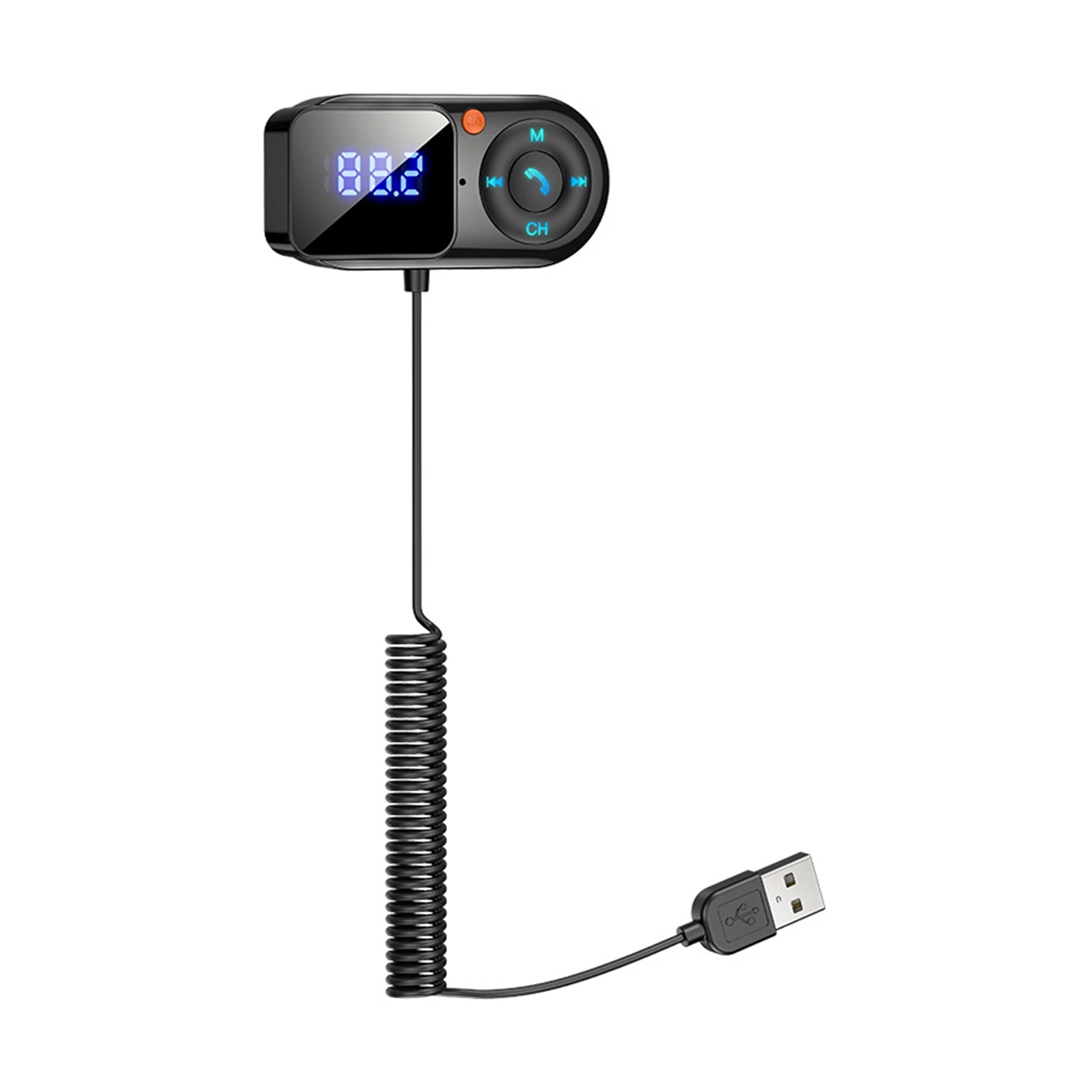 ABS Handsfree Wireless Bluetooth 5.0 Car FM Transmitter Fm Transmitter MP3 Player Bluetooth Durable