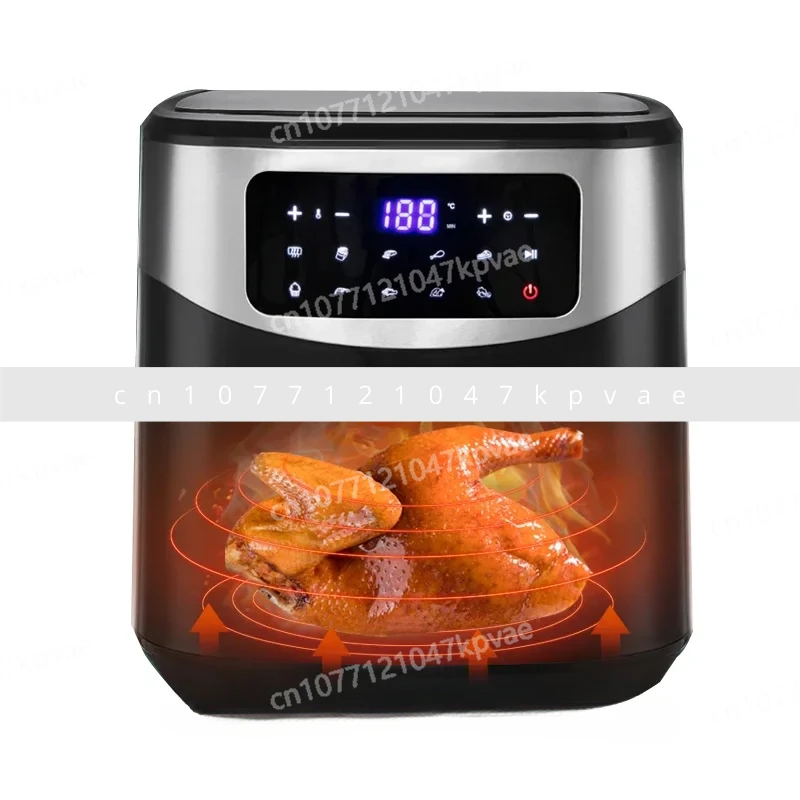 220V/1600W Electric Fryer KDE-579D Household Smoke-free Oolong 8L Chicken Fries Pizza Salt Free Air Fryer