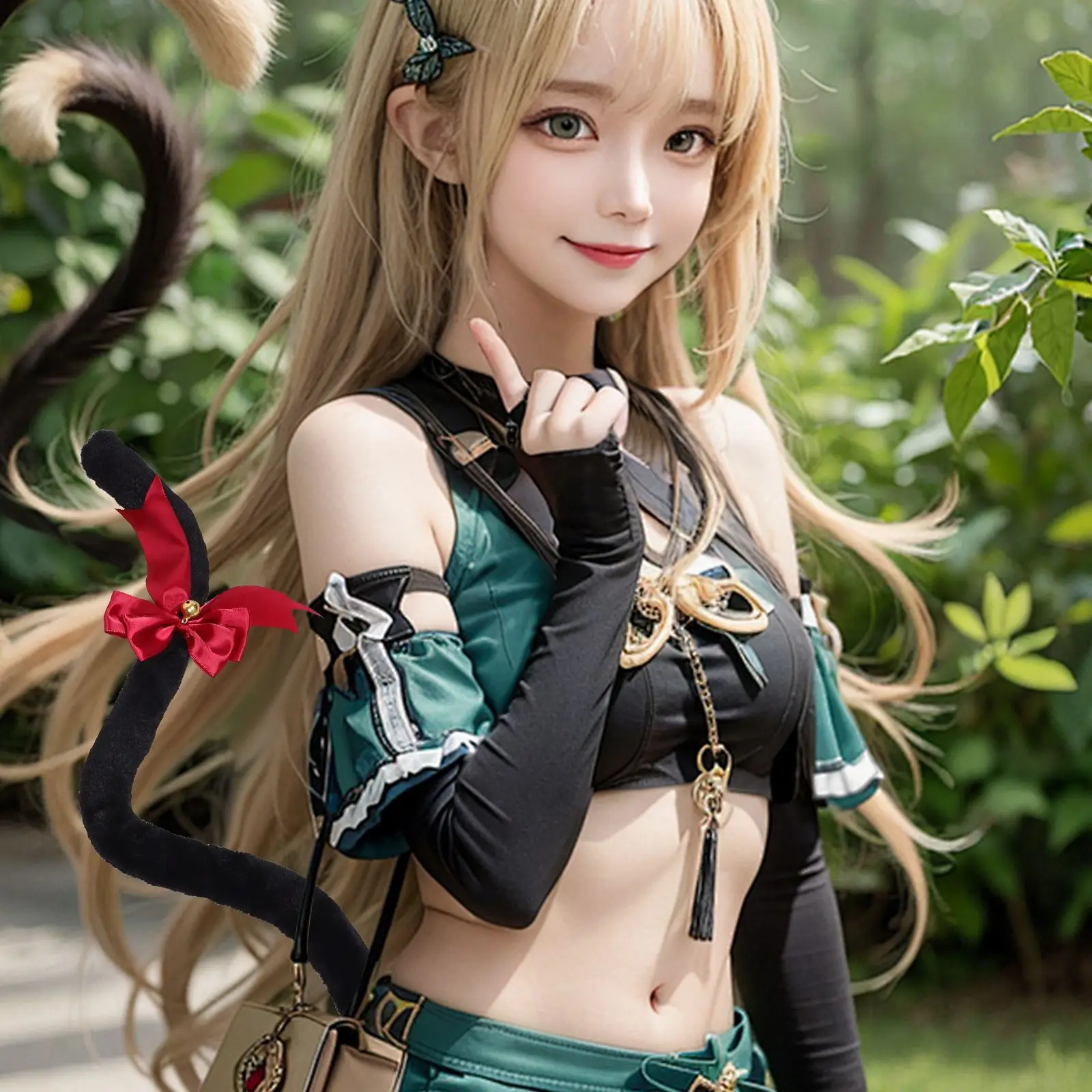 Kat cosplay staart voor vrouwen schattige zachte kat meid kostuum accessoire voor Halloween anime tentoonstellingen en cosplay party huisdier accessoire