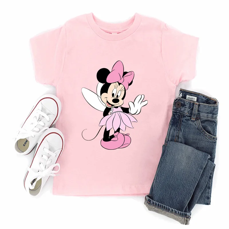 Minnie Mouse Cartoon Patches for Clothes Cute Vynil Heat Transfer Thermal Stickers DIY Kids T shirt Iron on for Women Appliqued