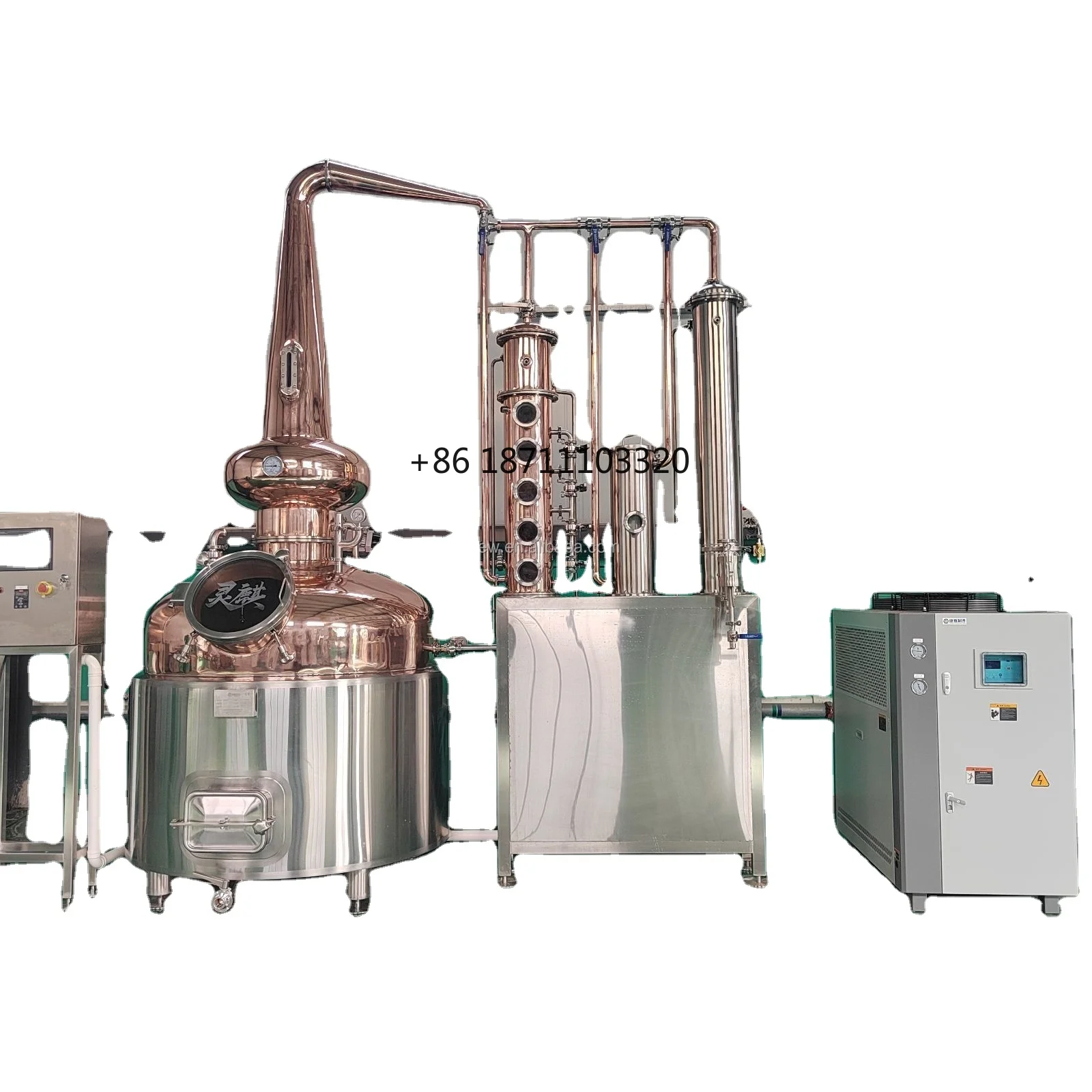 Copper Column Still Alcohol Distiller Moonshine Still Whisky Gin Distillation Equipment 800l distillery