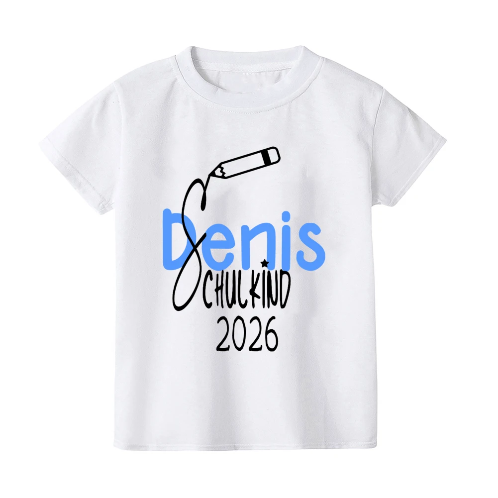 Personalized Schoolchild T-shirt Shirt for Schoolchild's First Day of School with Name First Day of School Gift Name