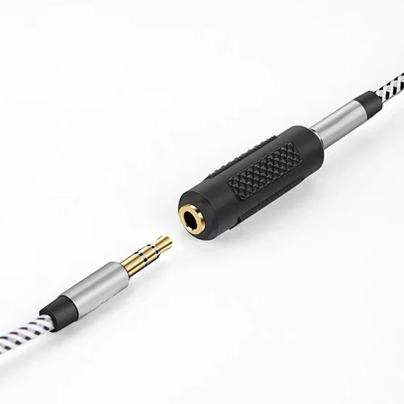 5pcs 6.35/6.5mm Stereo Mono Male to 3.5mm Audio Stereo/mono Jack Female Male Audio Plug Connector Adapter Converter Speaker