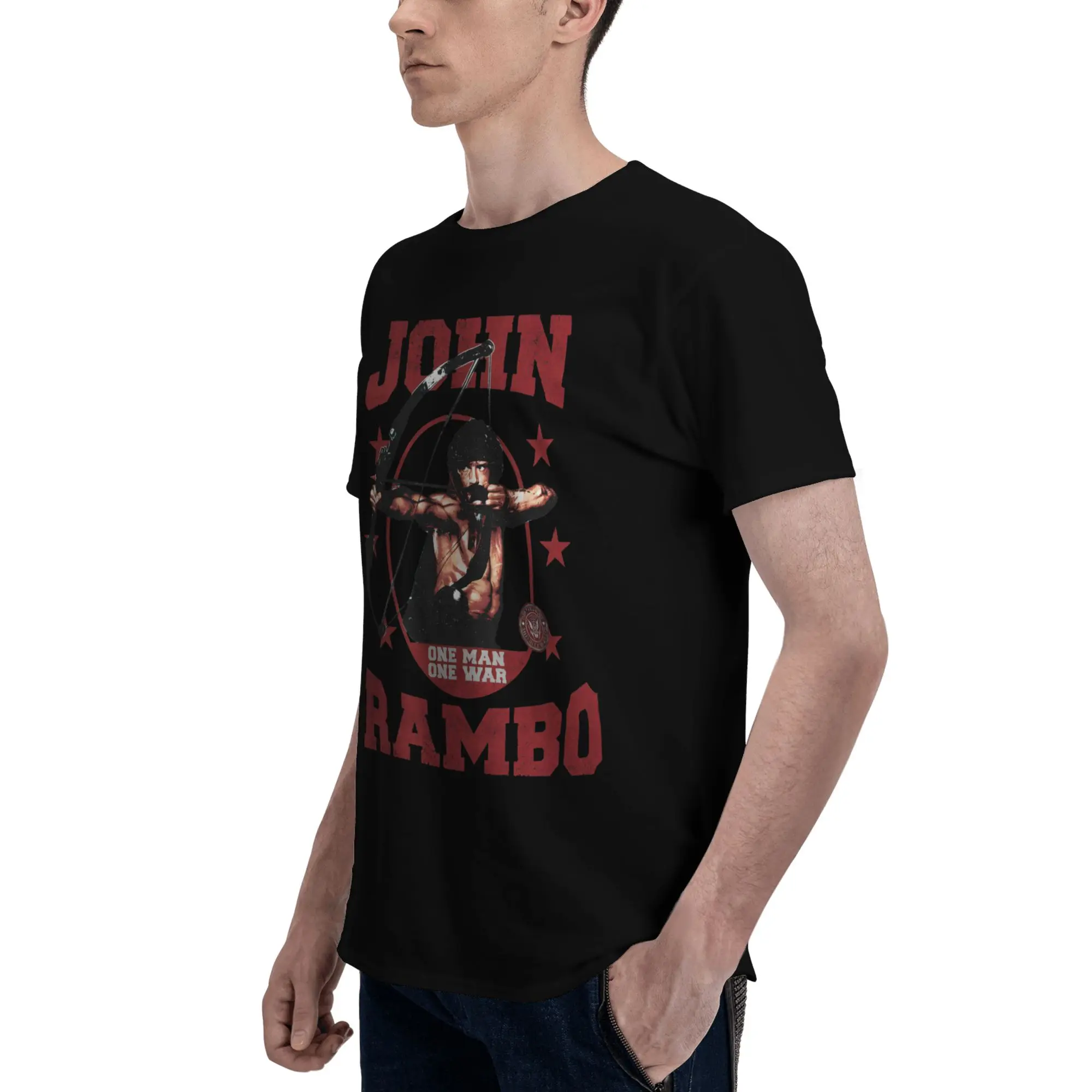 John Rambos Graphic T Shirts Men Women  Cotton  Tee Shirt Clothing view 4