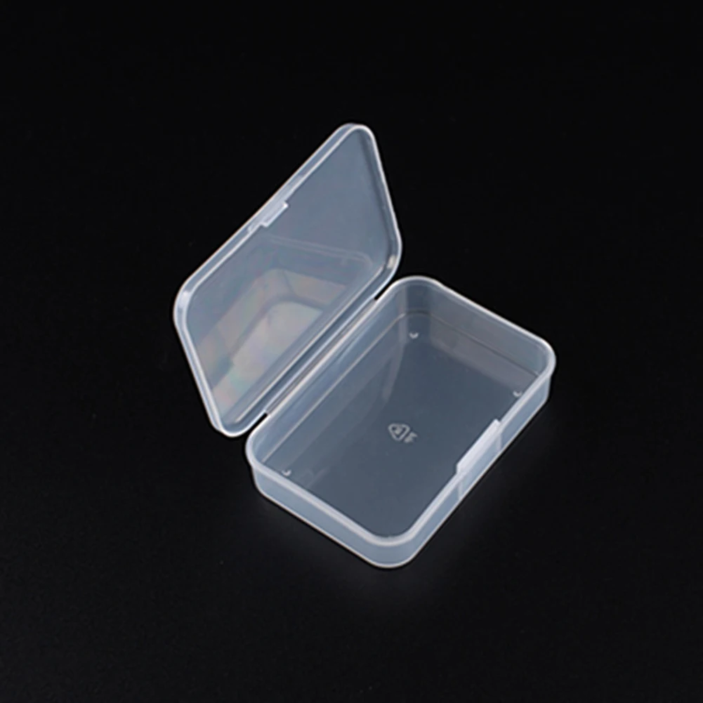 Пластиковая коробка-органайзер, прямоугольная коробка, держатель для винтов, прозрачная прочная коробка для хранения ювелирных изделий, контейнер