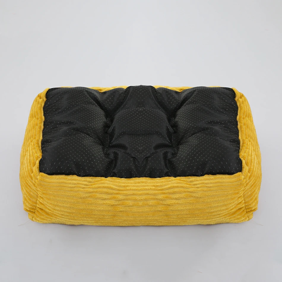 Pet Cat Dog Bed Cozy Square Plush Kennel Puppy Sofa Bed Small Large Dog Sleep Pad Portable Pet Bed Nest Pet Supplies Accessories