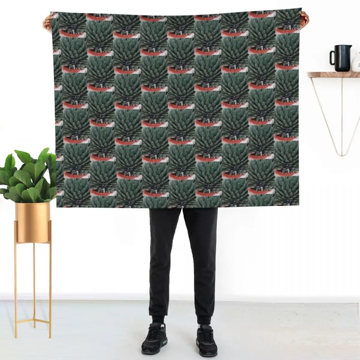 Agave Victoria Plant Photo Throw Blanket Soft Big Summer Designers Bed linens Warm Stuffeds Blankets