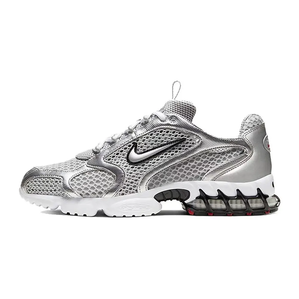 Nike Air Zoom Spiridon Cage2 Liquid Silver Low-Top Lifestyle Casual Shoes for Men Silver CJ1288-001
