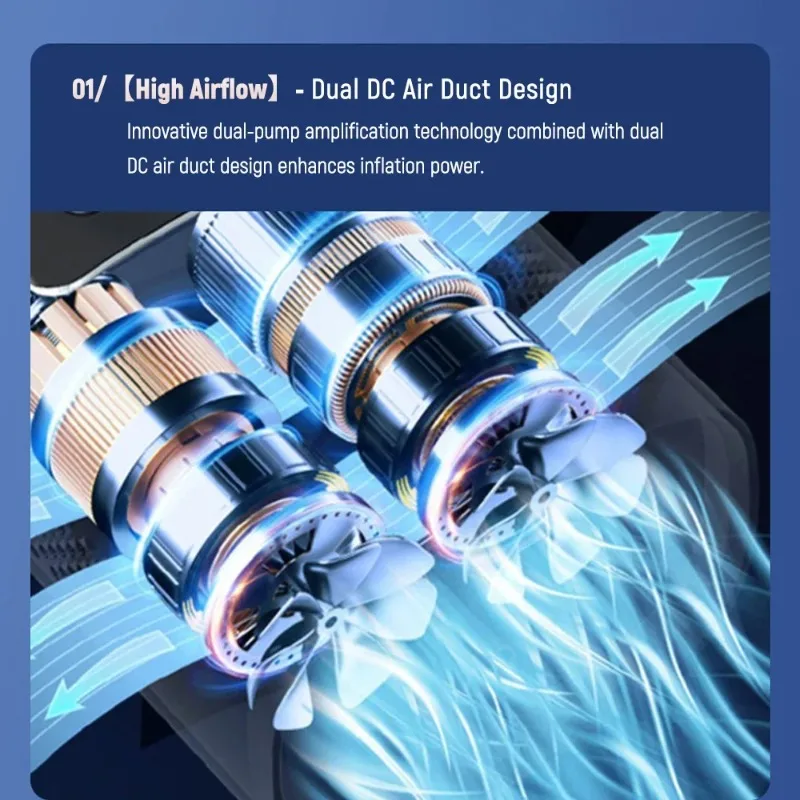 

Накачиватель шин с дисплеем, воздушный компрессор, перезаряжаемый электрический воздушный насос, мини-портативный шинный насос для автомобиля и велосипеда, автоматический автомобиль