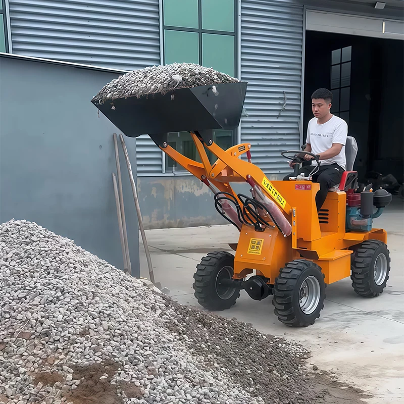 EPA Mini Skid Steer Loader diese l Mini Skid Steer Loaders Crawler Wheel Loader Mini 500kg 400kg 300KG