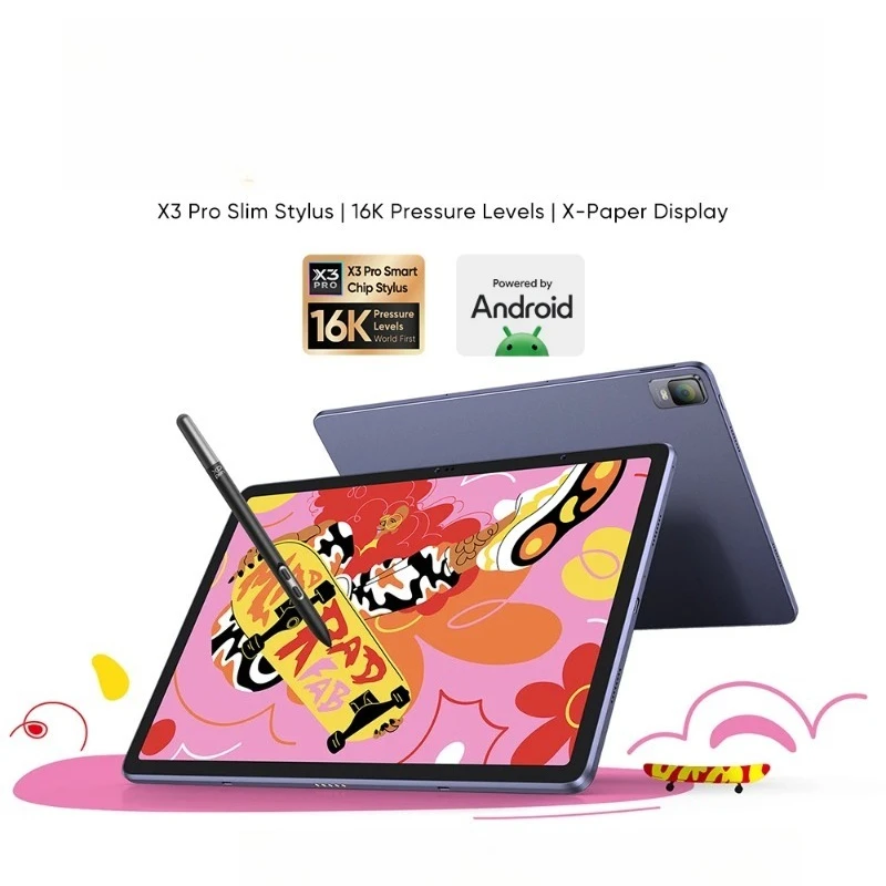 Pad 12 inch Tablet Android Pad 2K Resolution 16K Levels 8GB 256GB Graphics Drawing Tablet Monitor Android 14