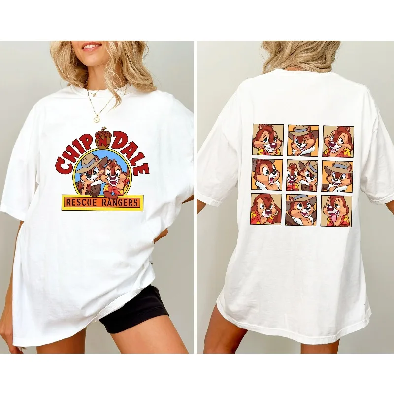 Disney 2-sided Chip N Dale Shirt, Double Trouble Chip and Dale Shirt, Chip and Dale Rescue Rangers T-shirt, Disneyland Family