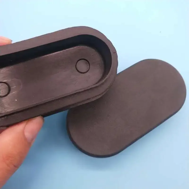 Tapón de inserción de tubo ovalado de plástico, cubierta de orificio de tubo, tapa antideslizante para pata de silla y mesa, estera protectora de