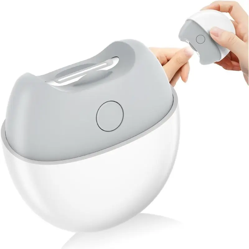 AB68 Electric Nail Clipper With Light, Automatic Fingernail Trimmer For Kids, Adult, Seniors- Safety Design For Caregivers