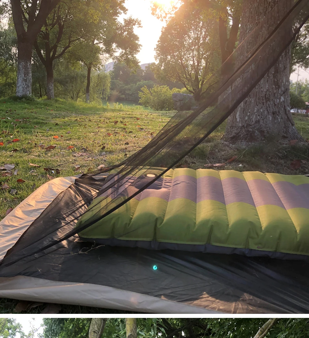 Kamperbox MT380 Moisture Proof Camping Tent B3 Micro Mesh Single Person Tent Glass Fiber Pole PU Polyester Bottom Outdoor Tent