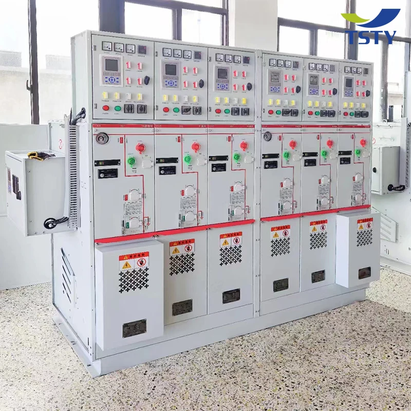 Intelligent power distribution energy saver high voltage air gas insulated electrical switchgear