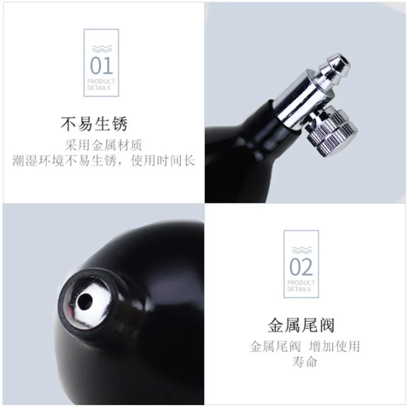 Sphygmomanometer Accessories Retractor Blood Pressure Ball Inflatable Ball Pressurized Latex Ball Airbag with Valve
