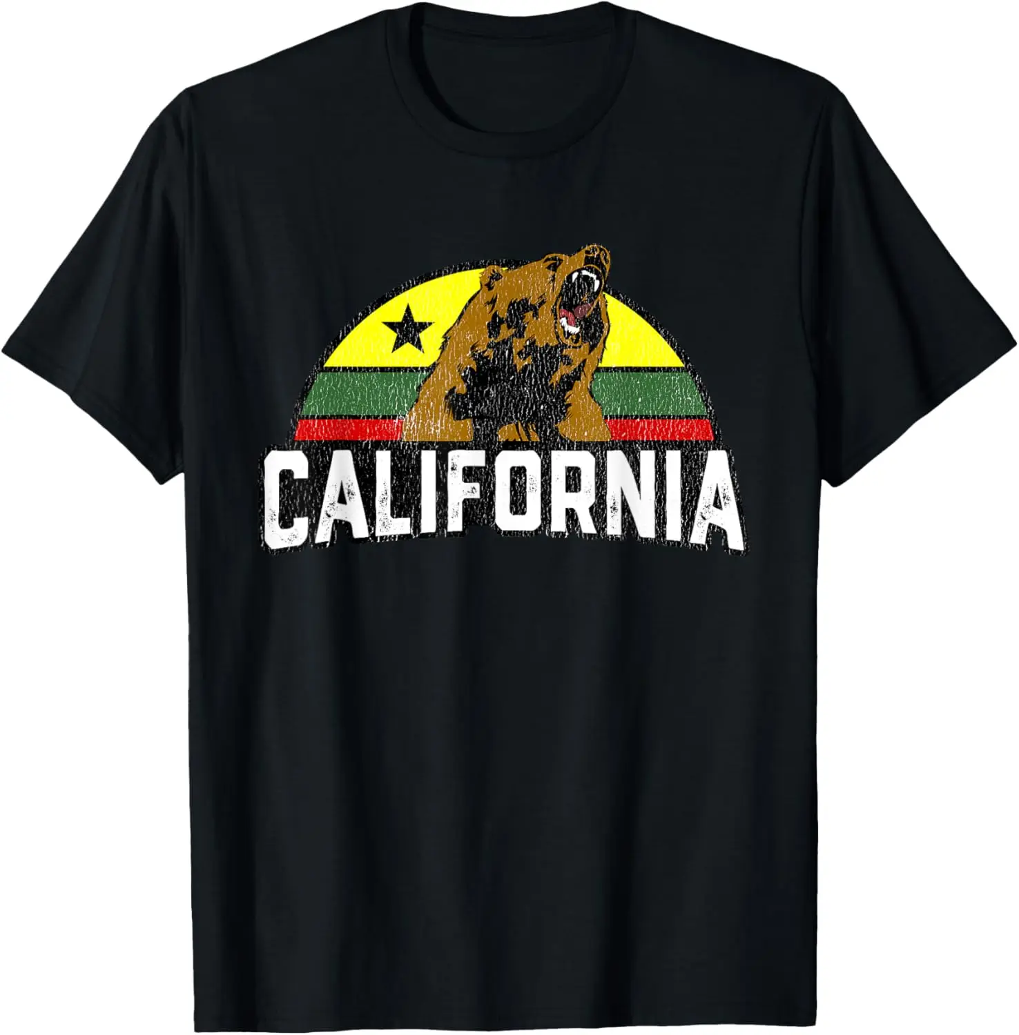 Rasta Bear California Republic T-Shirt