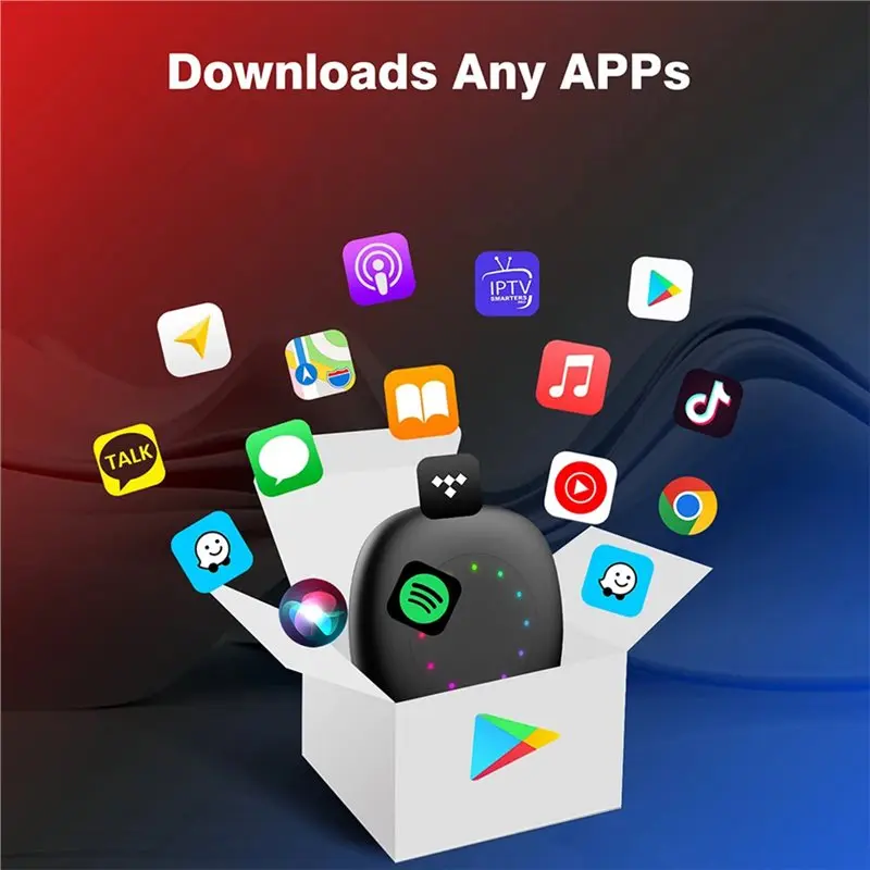 T84C-Android 13 Carplay LED Box Android 13 3-In-1 Wireless Carplay Für Youtube Netflix Für MG ZS EV MARVEL R MAXUS MULAN MG4 5