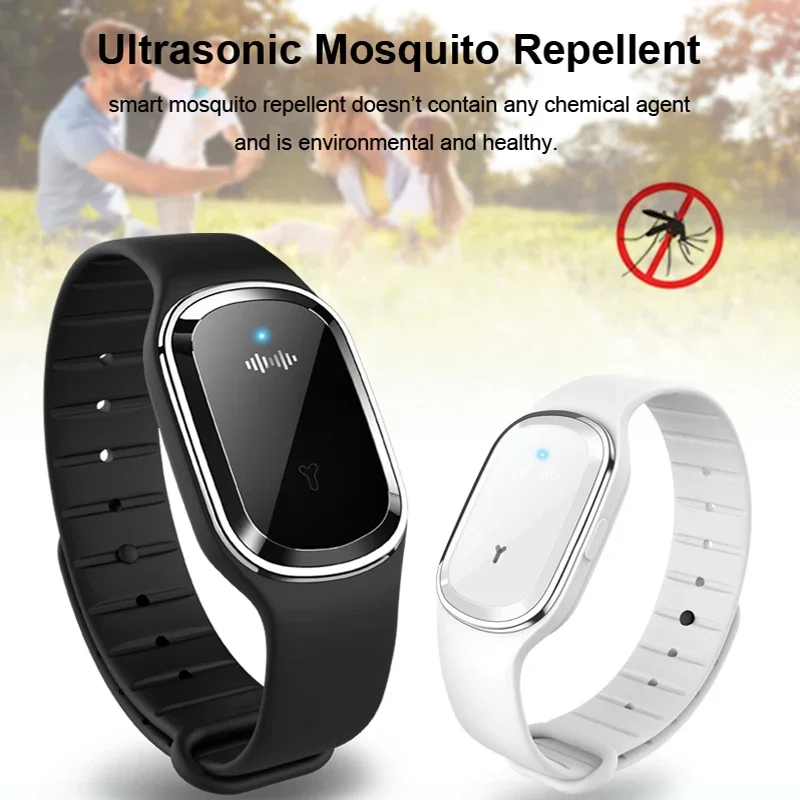 

Ultrasonic Mosquitoes Repeller Bracelet Anti Mosquitoes Bite Wristband USB Charge Prevent Mosquitoes Wrist Watch Часы Женские