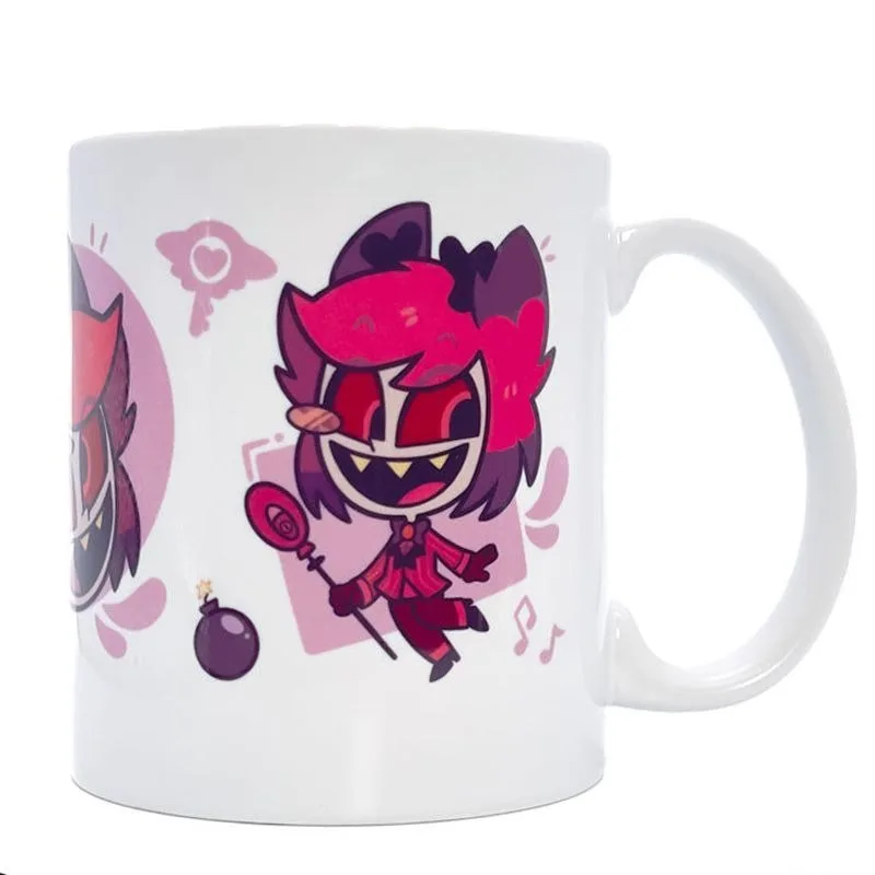 Hazbin Hotel Anime Cartoon Character Ceramic Coffee Cup Creative Water Mug Home Office Drinkware Fan Peripheral Collectible Gift - view 6