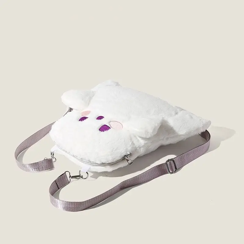 Meisjes Leuke Tassen Halloween Ghost Rugzak Pluche Tas voor Studenten Cosplay Party Schoudertas