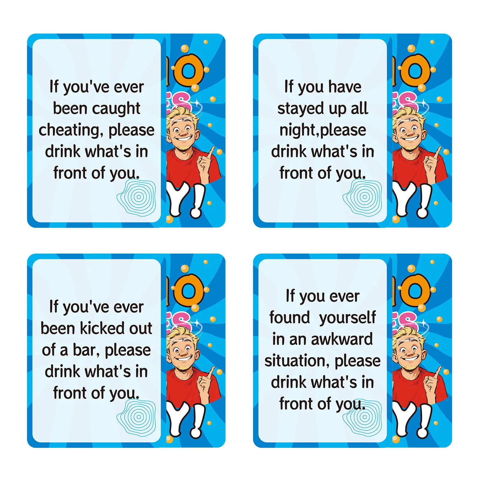 50PCS Party Card Game-WHO DARE - Party Games Adults Drinking 评论和价格