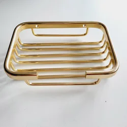 Gold Soap Dishes Soap Basket Wall Mounted Soap Dish Bathroom Accessories Bathroom Furniture Toilet Balcony Glass Soap Holder