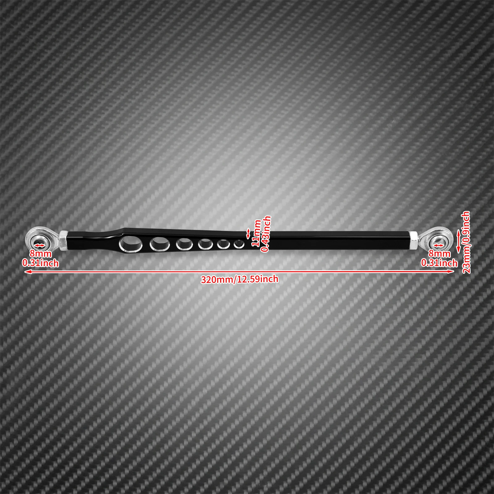 Motorcycle 6 Holes Black/Chrome Gear Shift Linkage Lever For Harley Touring Softail Dyna Wide Glide Trike Rod 1986-Later