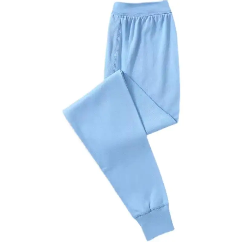 

Мужские термоштаны с высокой талией, хлопково-шерстяные, свободного кроя, осенние брюки, люксовый стиль, однослойные, цветные, для пожилых мужчин