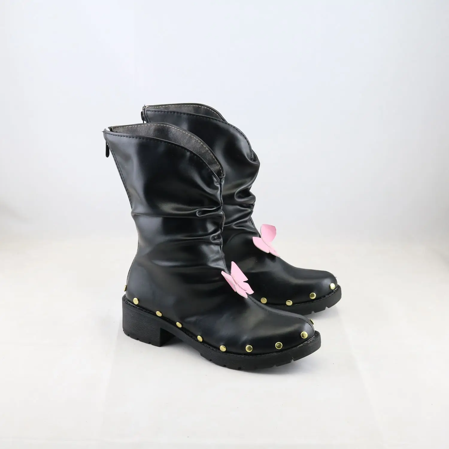 anime-adventure-jolyne-cujoh-custom-made-cosplay-pink-shoes-boots-halloween-props