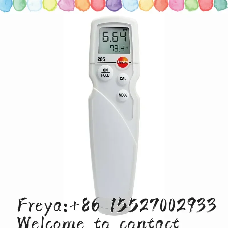 Testo 205 One-hand Food pH/Temperature Tester Digital Semi-solid PH Meter Meat Sausage PH Testo 0563 2051