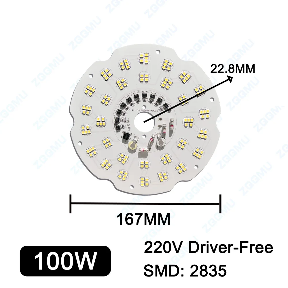 LED 100W 150W 200W Driver-Free LED Light Panel AC220V Suitable For LED Warehouse Industrial And Mining Factory PCB Light Panel - Image 4
