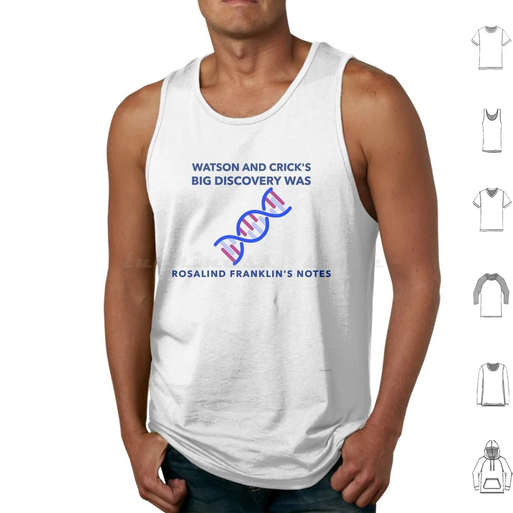 Rosalind Franklin's Notes Tank Tops Print Cotton Biology Bio Chemistry Science Nerd Research Discovery Thief