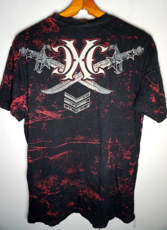 Street Xtreme Black Red T-Shirt Men Hawk Graphic Printing American Fashion Tee Oversized Cotton Vintage Couple Short Sleeves