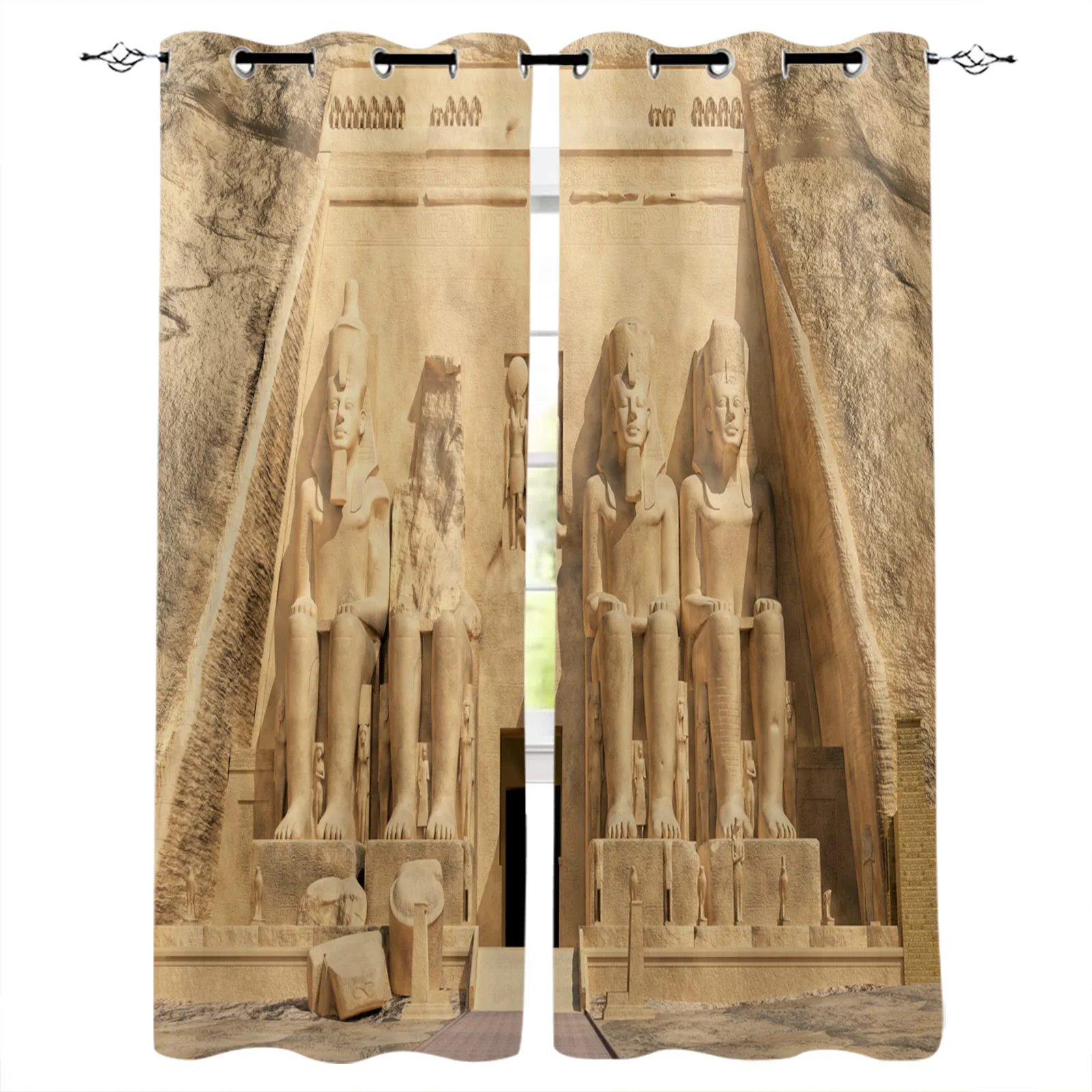 Egypt Historical Heritage Art Ancient Blackout Curtains Window Curtains For Bedroom Living Room Decor Window Treatments