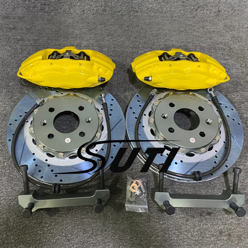 China Factory Tuning System Custom OEM F50 Brake Kits 4 Pot Brake Calipers 355mm 380mm 86 Hiace RAV4