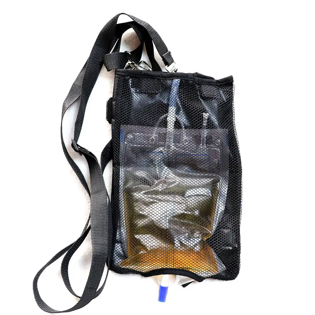 2000 مللي كيس تصريف البول أكسفورد القماش قابل للتعديل الكتف حزام معلق دائم القسطرة استقرار جهاز سلس البول عدة