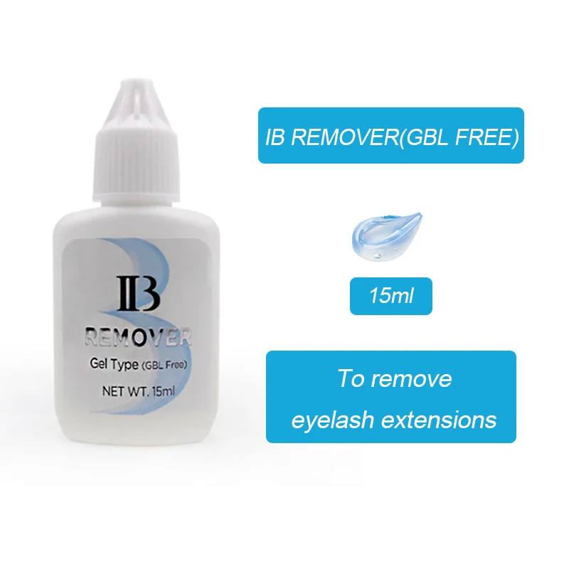 1 bottle IB Remover GBL Free Gel Type Strawberry Scent Professional Fake Lashes Fast Removing Glue Remover for Makeup Tools