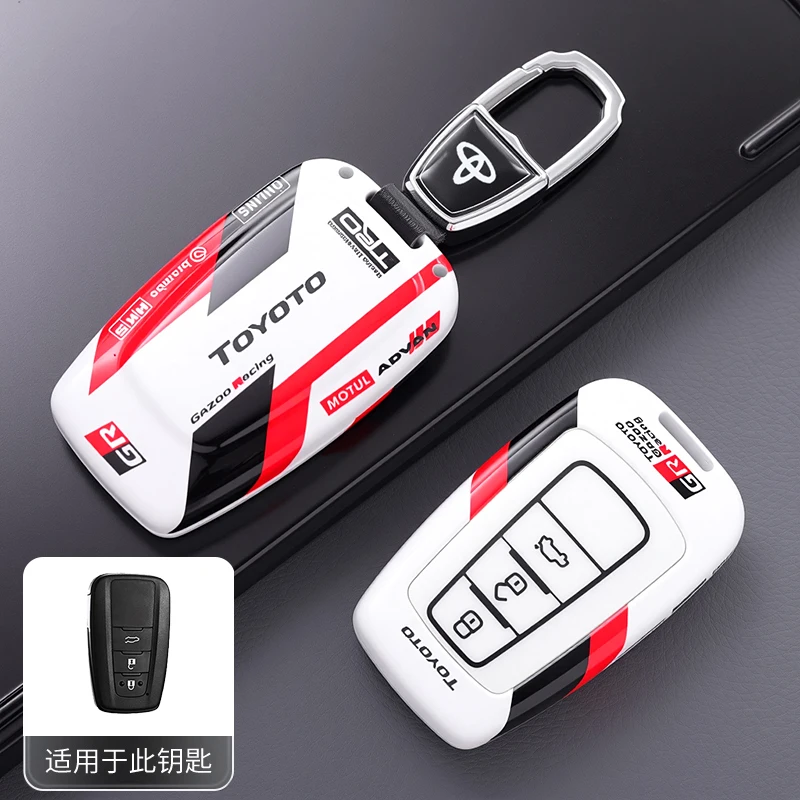 

ABS 2 3 Buttons Car Remote Key Case Cover For Toyota Prius Camry Corolla CHR C-HR RAV4 Land Cruiser Prado Holder Fob Accessories