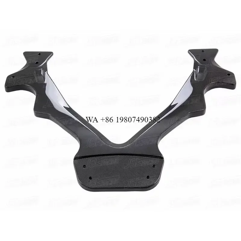 Wmwmnu C Style Dry Carbon Fiber Rear Engine Cover Bonnet Hood for 488 GTB Spider Car Exterior Accessories Replacement