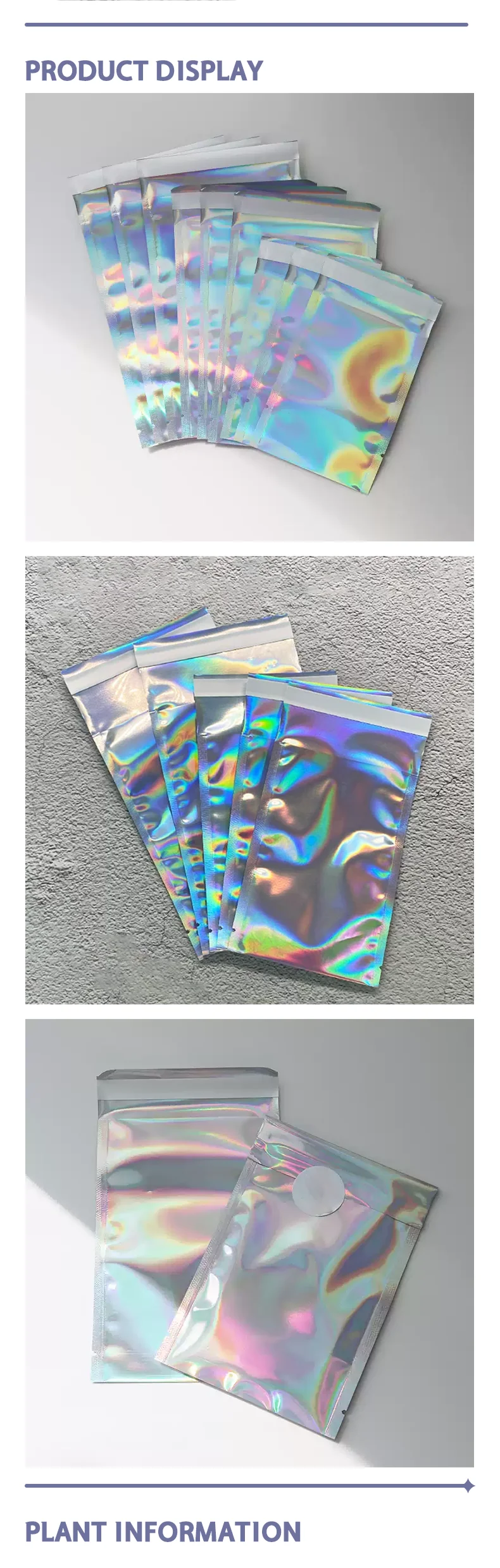 100 Stück Laser-Express-Beutel, Bunte Versandtaschen mit Aufschrift, Kleidungsverpackungsbeutel, Unterstützung für individuelles Logo – Detail 4